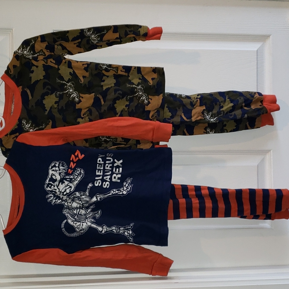 4 piece boys dinosaur pajama set NWOT